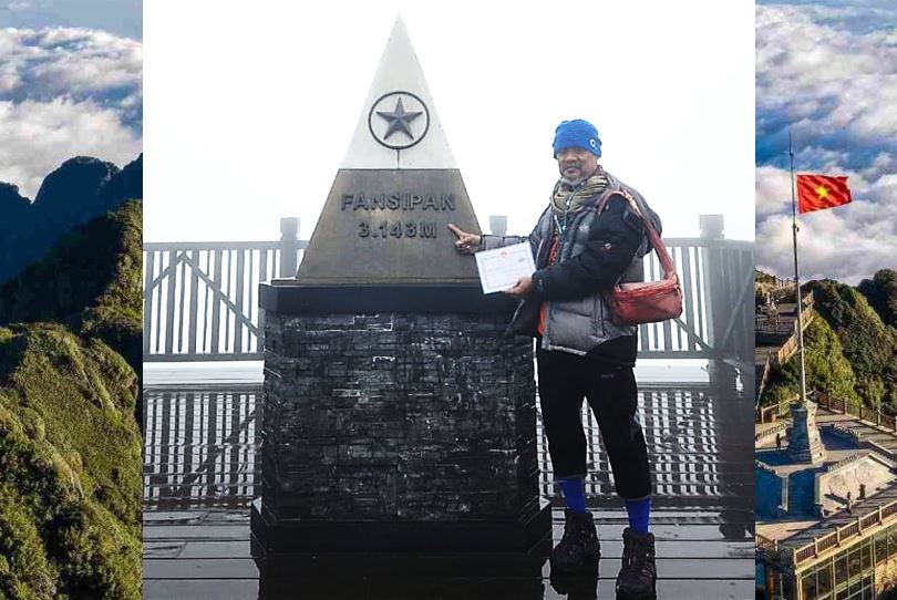 Sakit lutut tak halang tawan puncak Fansipan di Vietnam