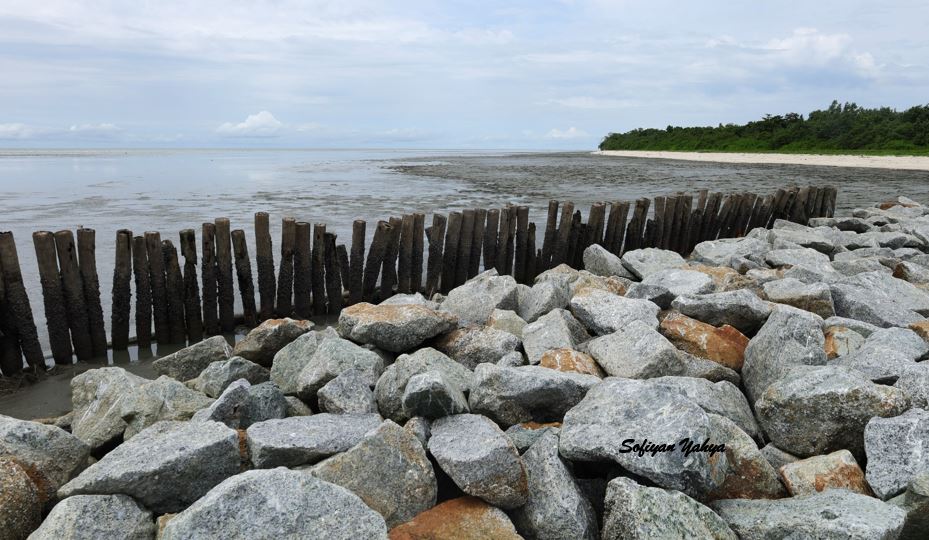Views of the coast at Kampung Parit 3, Sungai Burung, Sekincan, Selangor