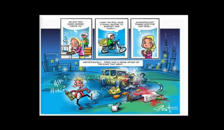 Navigating road safety through creative cartoons
