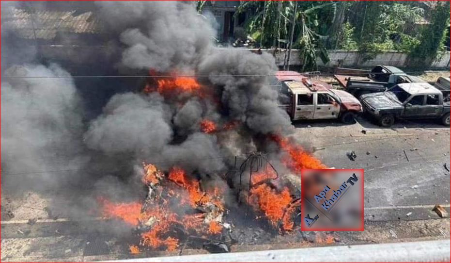 [BahasaMelayu/Thai] Video dan gambar-gambar serangan bom kereta di Selatan Thai hari ini: Seorang terbunuh, 16 cedera