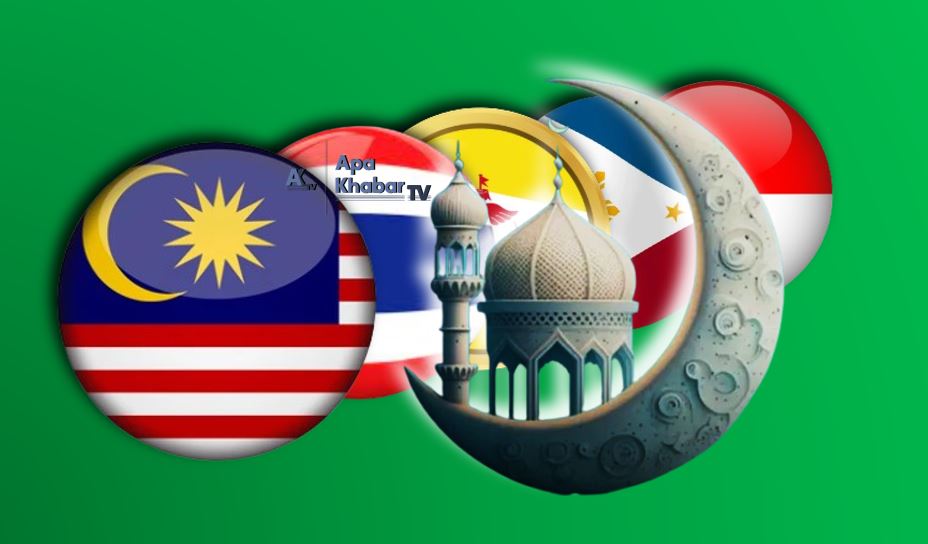 Malaysia, Thailand, Brunei, Singapura, Filipina puasa Ahad, Indonesia esok