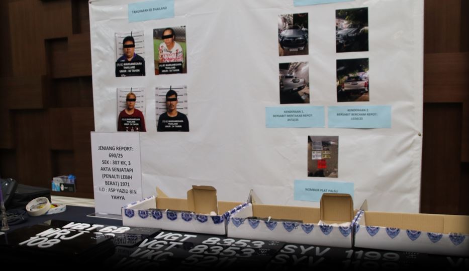 Sindiket curi kenderaan: Tiga lelaki tempatan ditembak mati, 4 rakyat Thai ditangkap