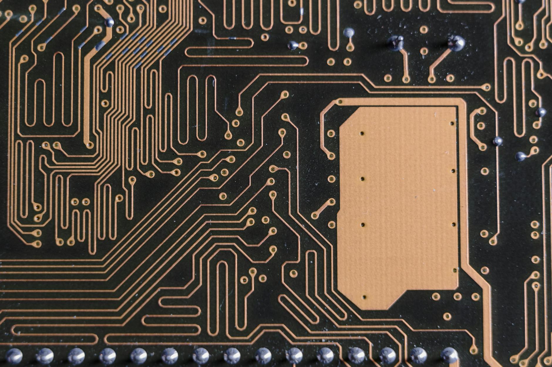 close up shot of a chip