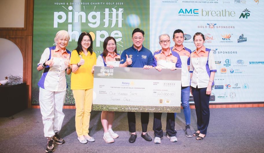 “Ping for Hope” Charity Golf Raises RM160,000 for Kulai Dialysis Centre