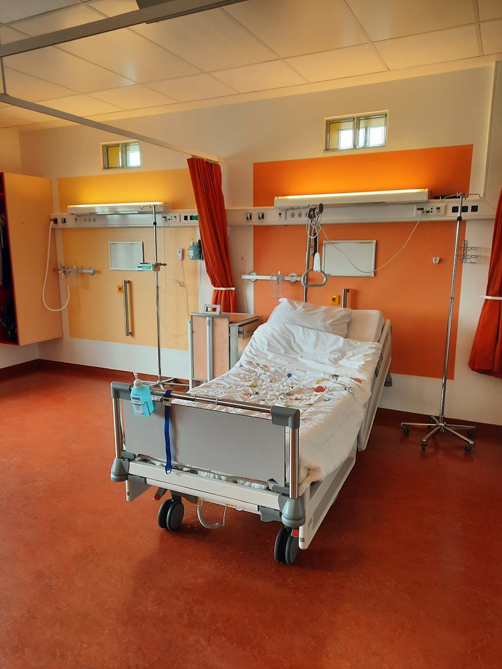 a hospital bed